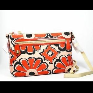 Coach Poppy Bag Floral Scarf Print East West Crossbody Bag